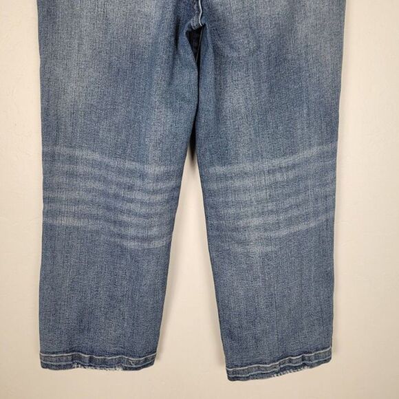Judy Blue Size 29 Wide Leg High Rise Crop Jeans Stretch Denim Blue - Picture 7 of 12